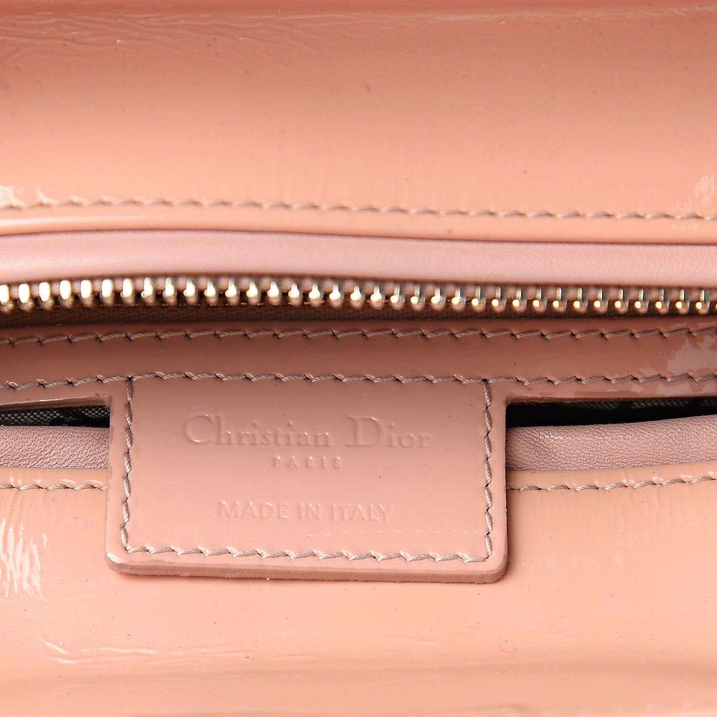 Patent Cannage Large Lady Dior Light Pink
