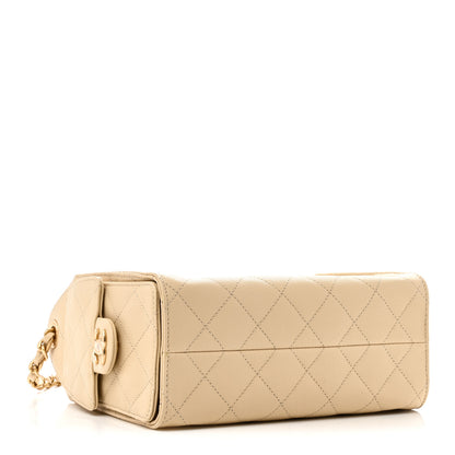 Chanel Caviar Quilted Mini Chanel 25 Handbag Beige 4 of 11