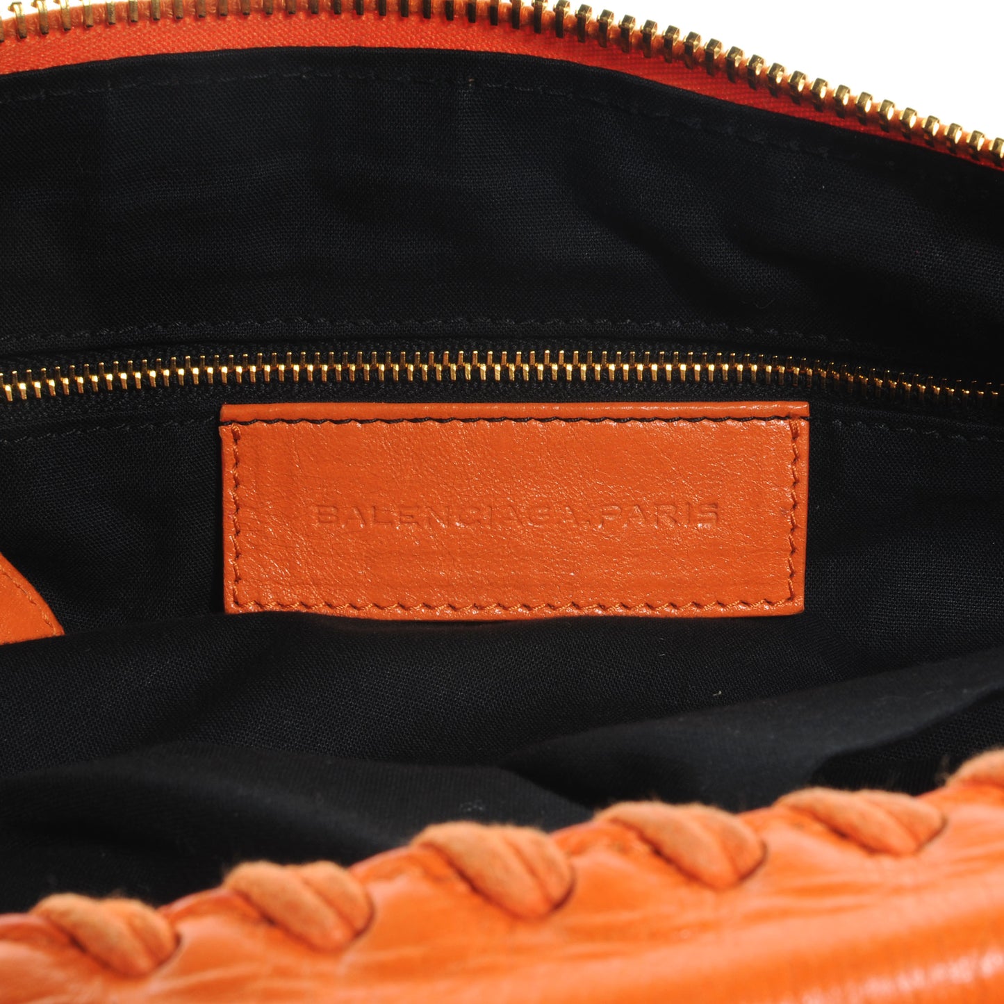 Agneau Giant 12 Gold Hardware Day Hobo Tangerine