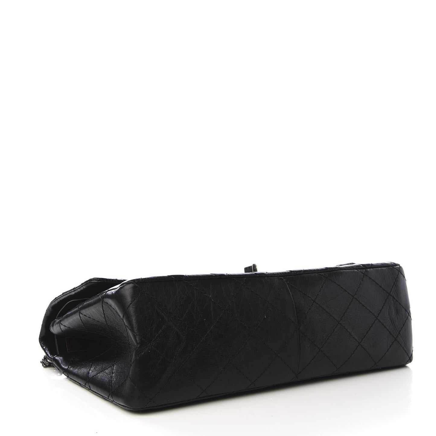 Aged Calfskin Quilted 2.55 Reissue 226 Flap Black