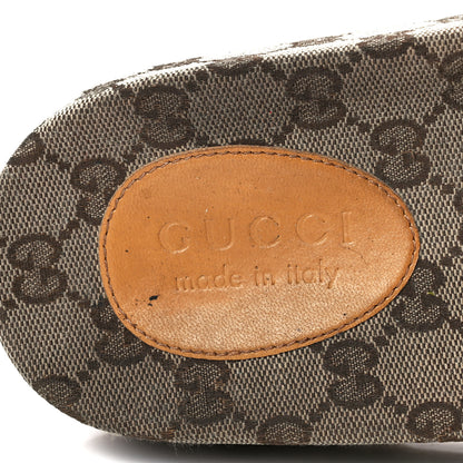 Gucci Canvas GG Monogram Mens Slide Sandals 10 Beige 7 of 9