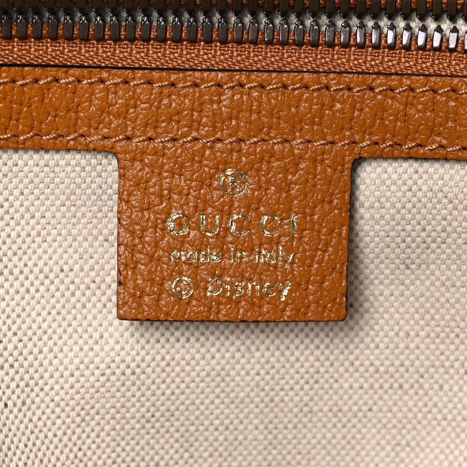 Gucci X DISNEY Mini Vintage GG Supreme Monogram Mickey Mouse Small Dome Backpack Beige Vintage Sun Oil 6 of 10