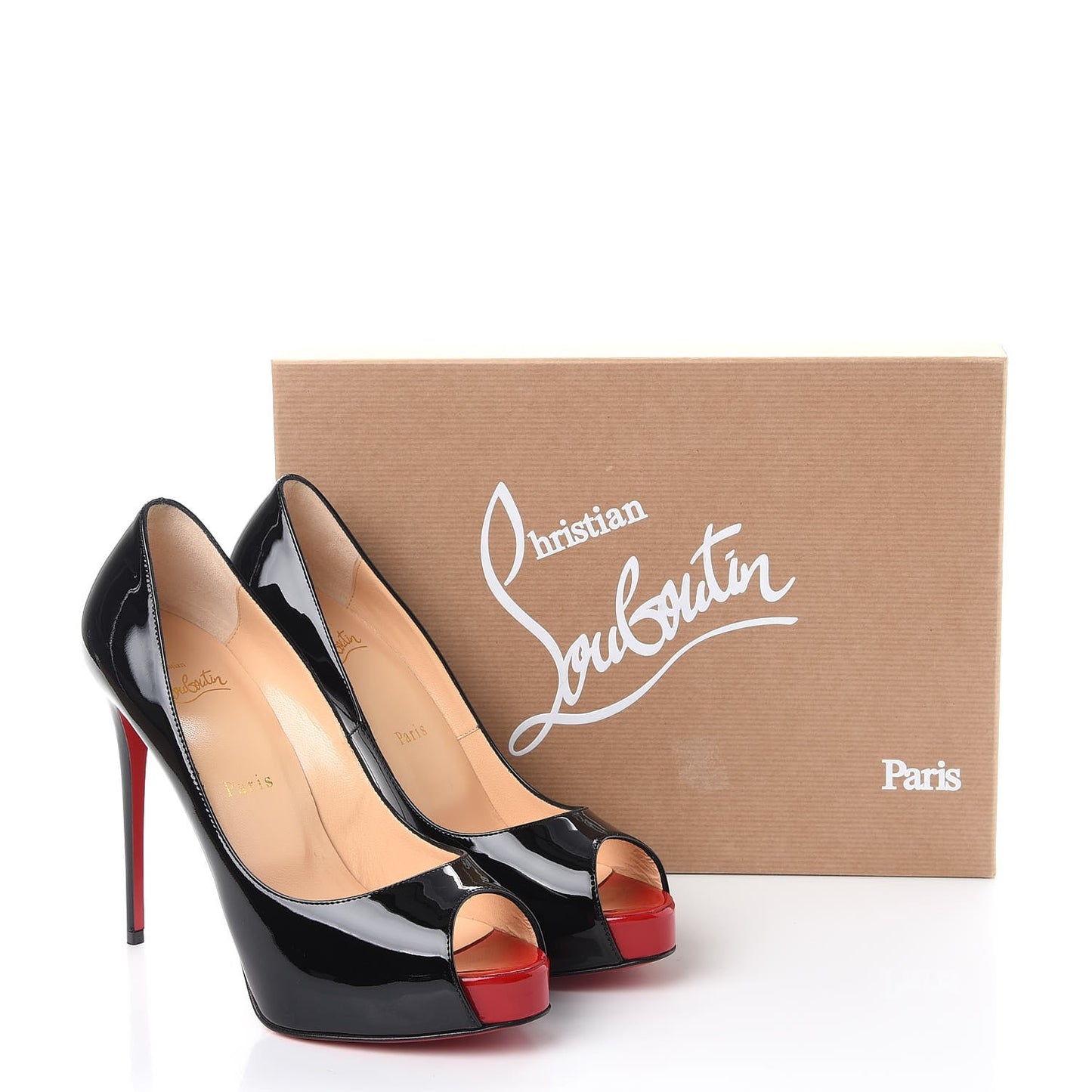 Patent New Very Prive 120 Pumps 37.5 Black Red