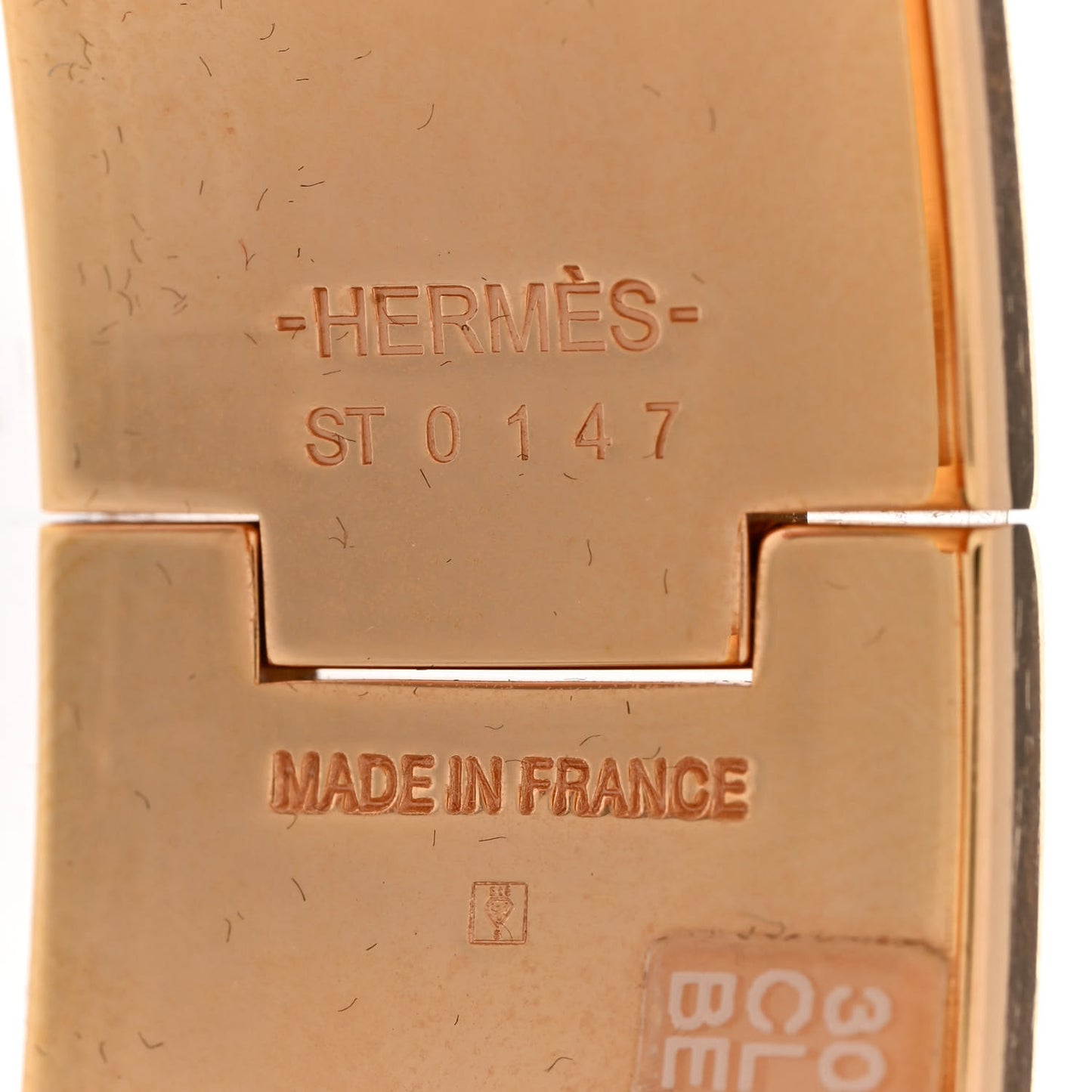 Enamel Wide Clic Clac H Bracelet GM Beige Rose
