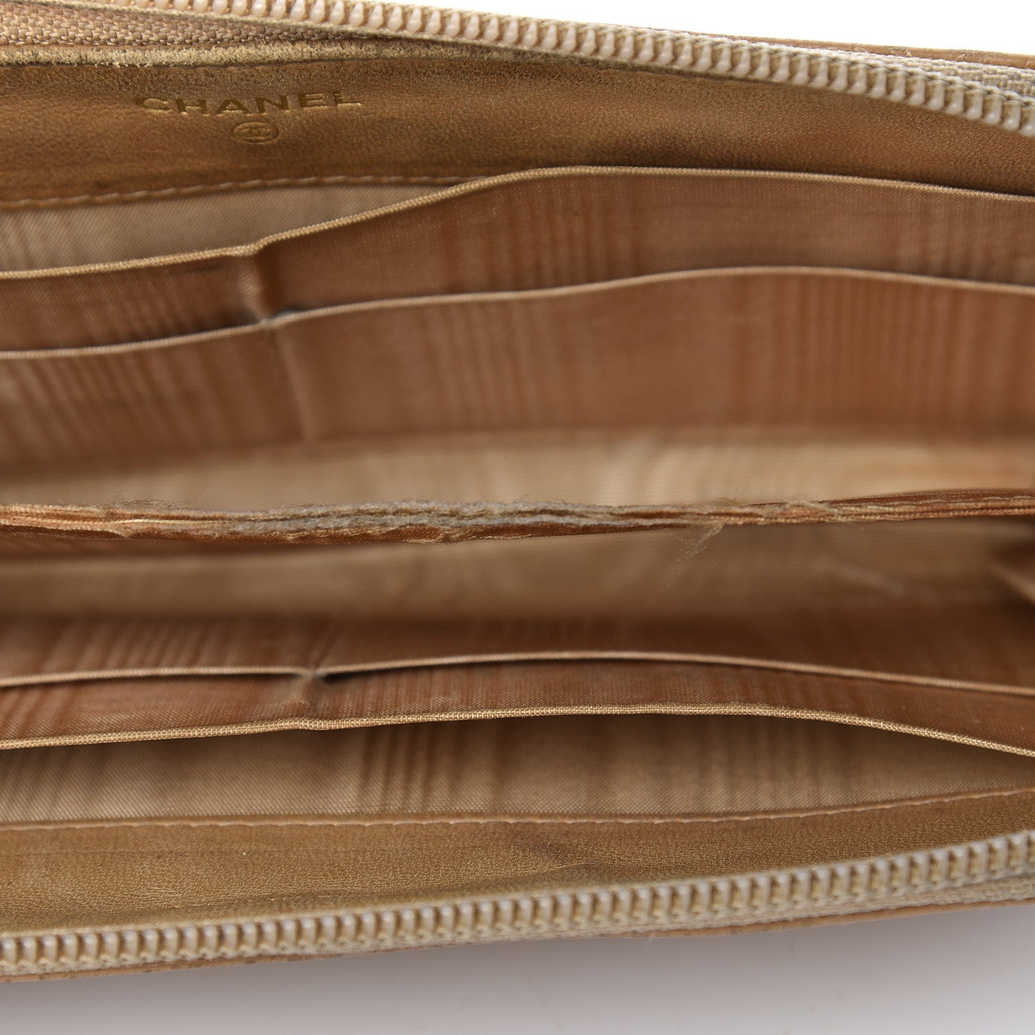 Chanel Caviar Large Timeless CC Zip Around Wallet Beige 27 of 28