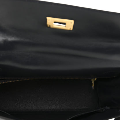 Hermes Box Kelly Retourne 28 Indigo 5 of 10