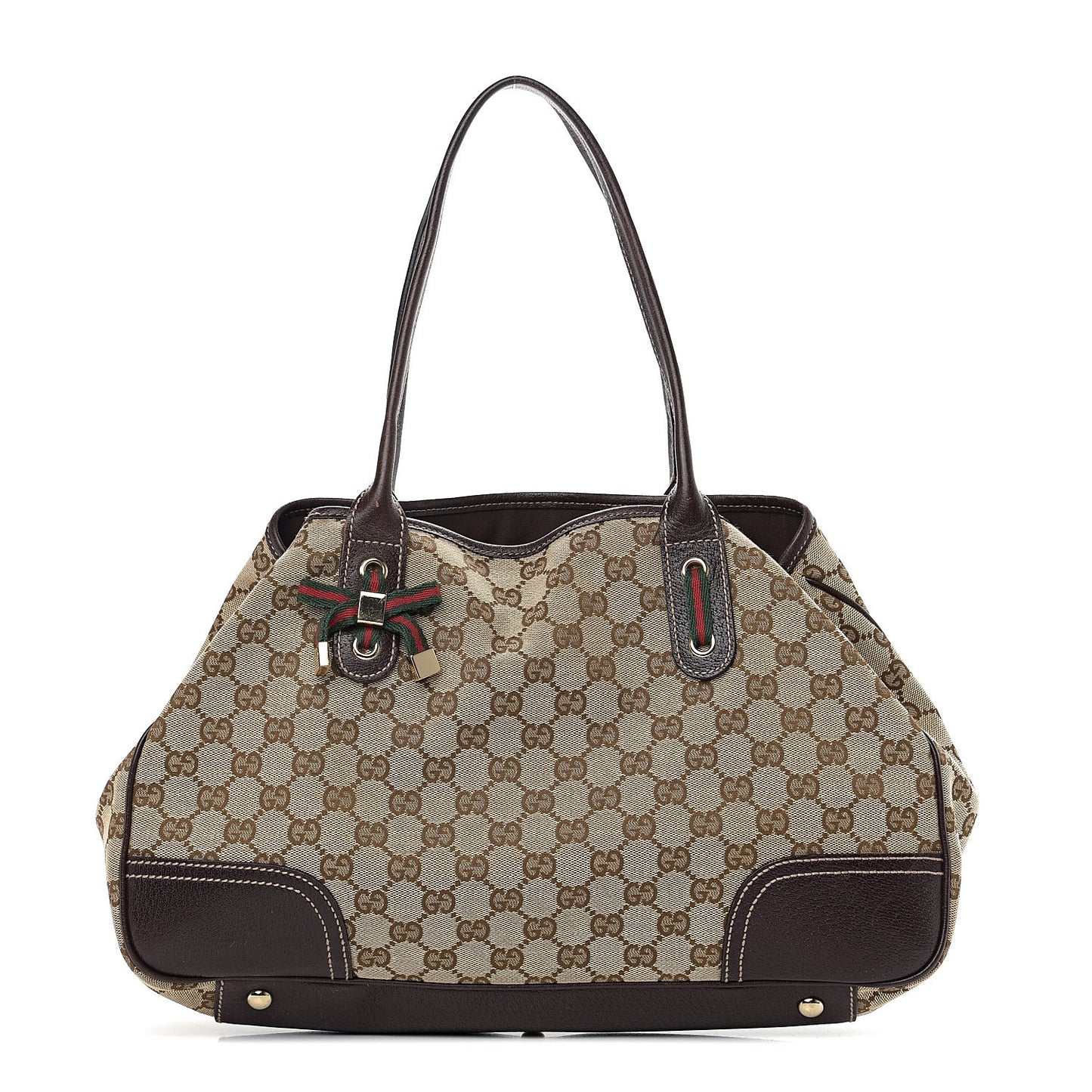 Monogram Medium Princy Tote Dark Brown