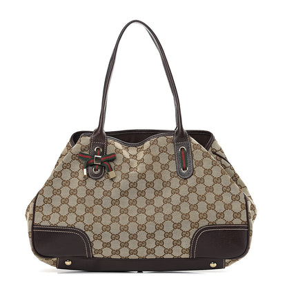 Gucci Monogram Medium Princy Tote Dark Brown 1 of 13