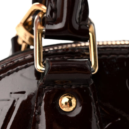 Louis Vuitton Vernis Alma BB Amarante 10 of 11