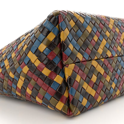 Bottega Veneta Shiny Goatskin Intrecciato Small Cabat Multicolor 10 of 13