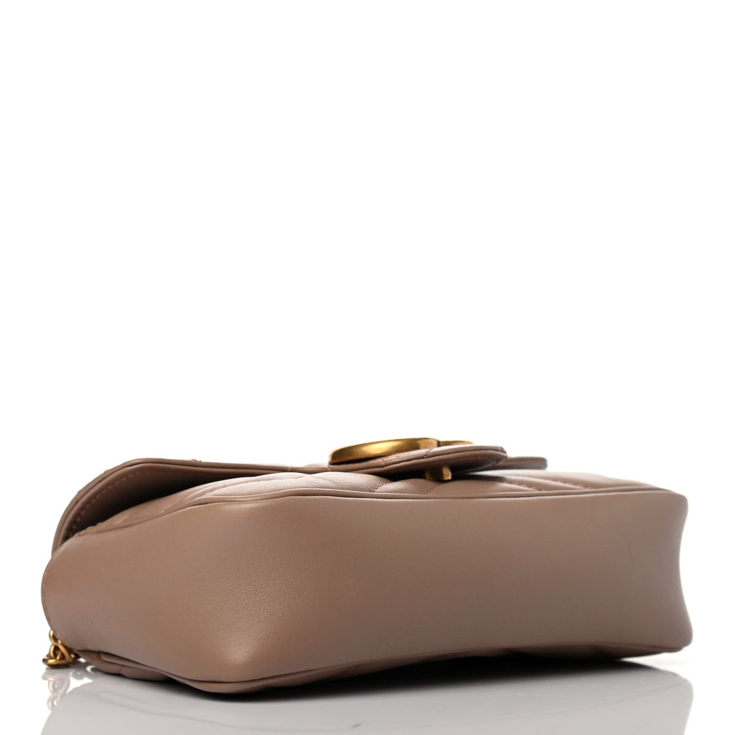 Calfskin Matelasse Super Mini GG Marmont Shoulder Bag Porcelain Rose