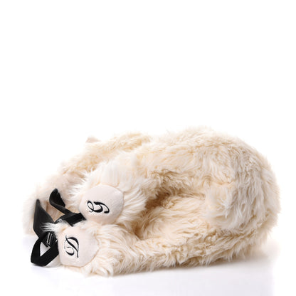 Dolce & Gabbana Faux Fur Calfskin Polar Bear Backpack White 3 of 4