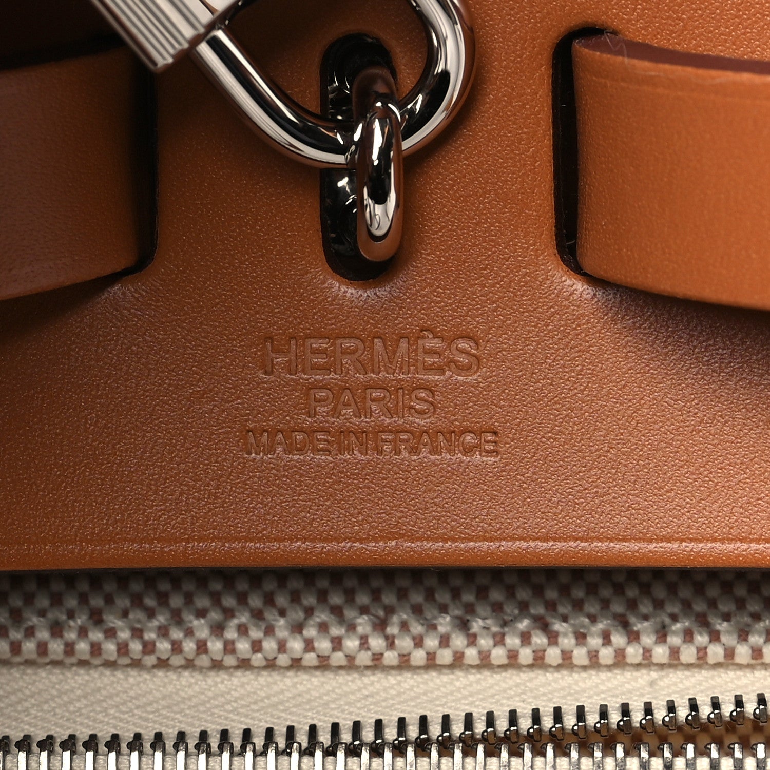 Hermes Vache Hunter Criss Viking Herbag a Dos Retourne Backpack Ecru Beige Naturel 7 of 12