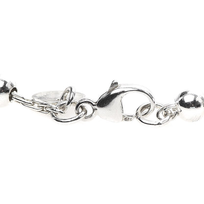Tiffany Sterling Silver 4mm Mom Heart Tag Bead Bracelet 4 of 7