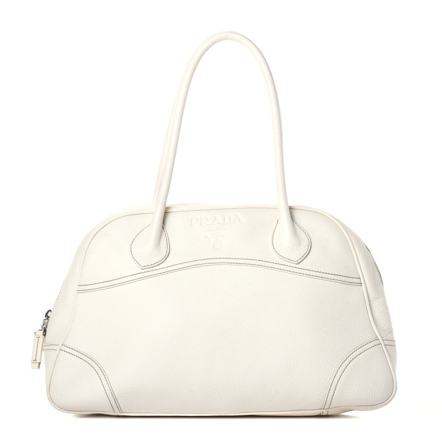 Vitello Phenix Bowling Bag White