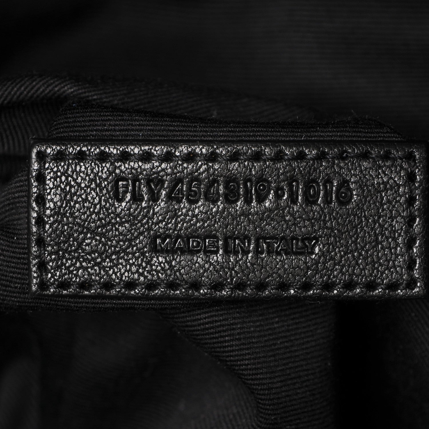 Saint Laurent Sheepskin Love Appliqué Mini City Backpack Black 7 of 7
