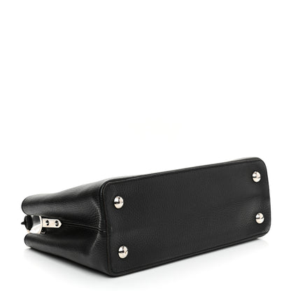 Louis Vuitton Taurillon Capucines PM Black 4 of 9
