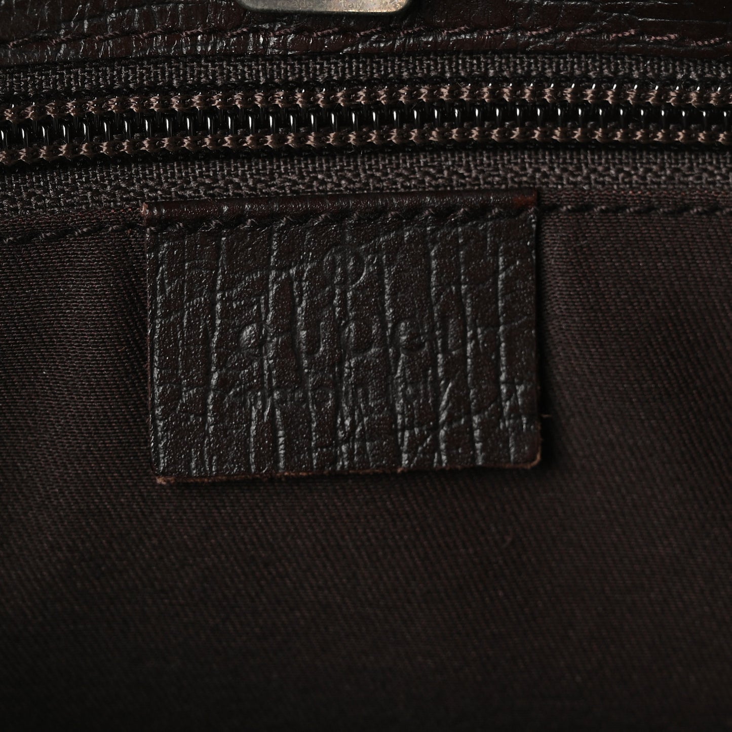 GG Plus Monogram Small Vertical Tote Dark Brown