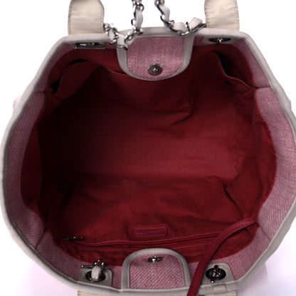 Chanel Canvas Medium Deauville Tote Pink 5 of 15