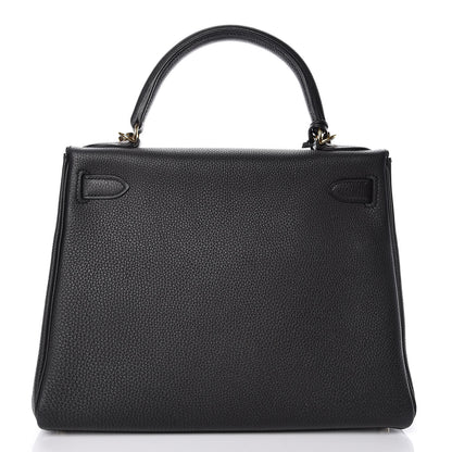 Hermes Togo Kelly Retourne 28 Black 4 of 43