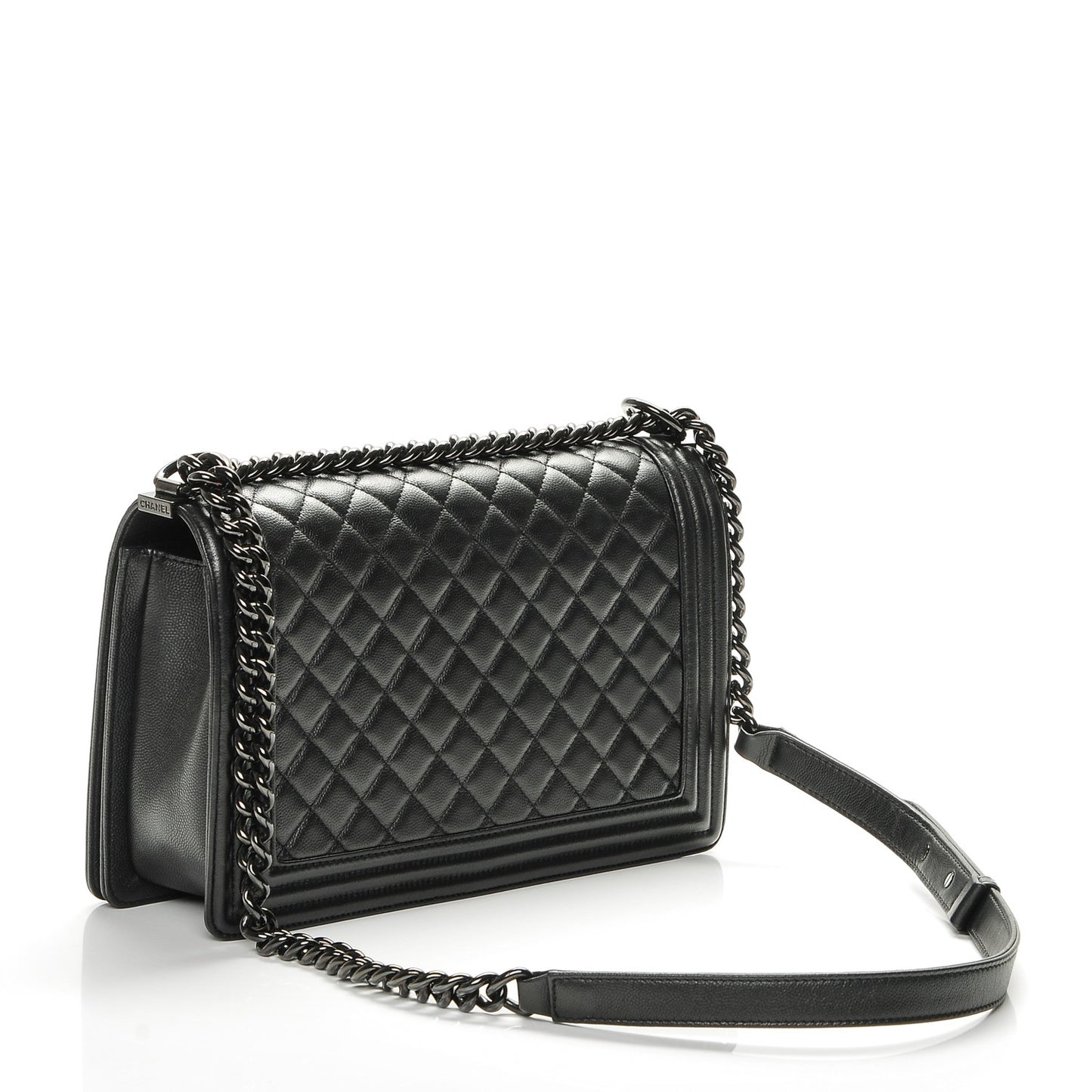Caviar Quilted New Medium Boy Flap So Black