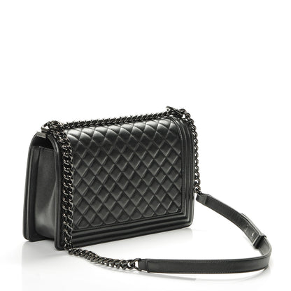 Chanel Caviar Quilted New Medium Boy Flap So Black 3 of 7