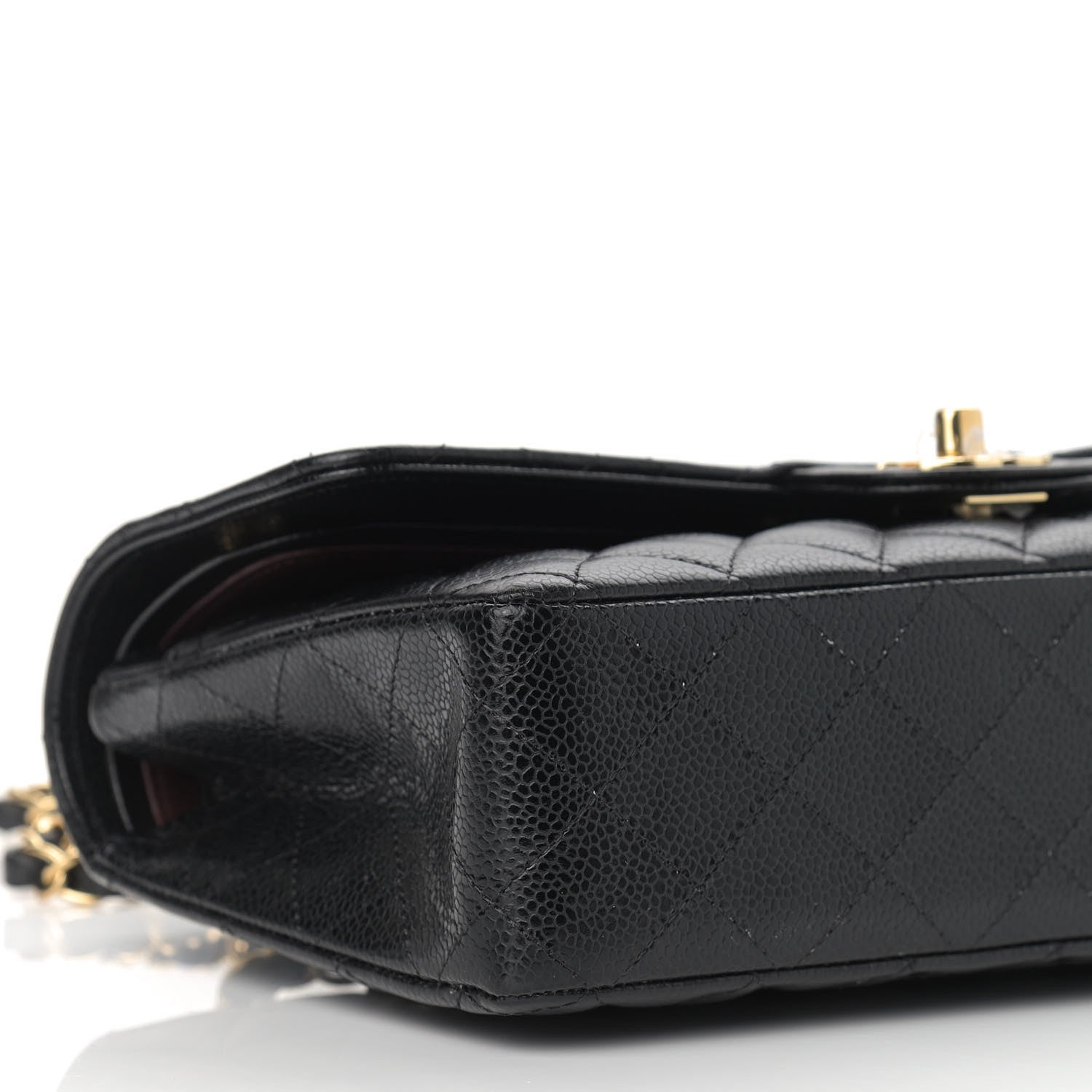 Chanel Caviar Quilted Medium Double Flap Black 8 of 10