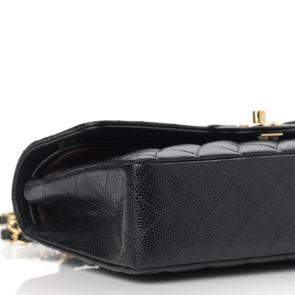 Chanel Caviar Quilted Medium Double Flap Black 8 of 10