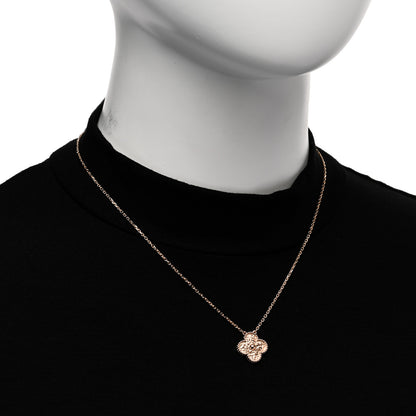 Van Cleef & Arpels 18K Rose Gold Vintage Alhambra Pendant Necklace 2 of 6