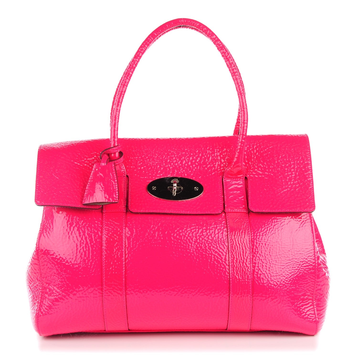 Mulberry Spongy Patent Bayswater Hot Pink 1 of 8