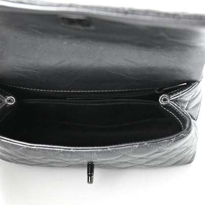 Chanel Aged Calfskin Quilted Mini Coco Handle Flap Charcoal 5 of 9