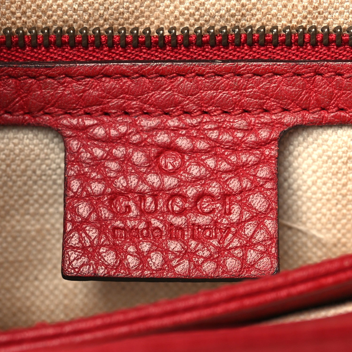 Gucci Cellarius Calfskin GG Marmont Shoulder Bag Vulcanic Red 6 of 12