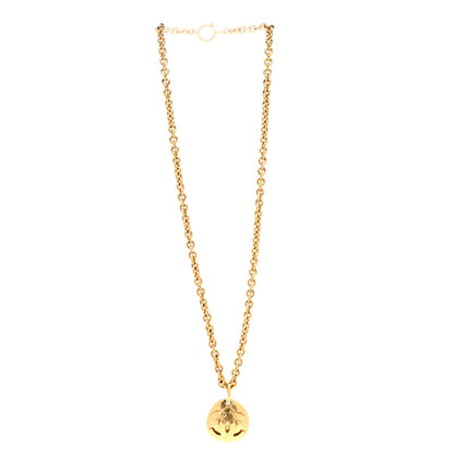 Chanel CC Pendant Necklace Gold 3 of 6