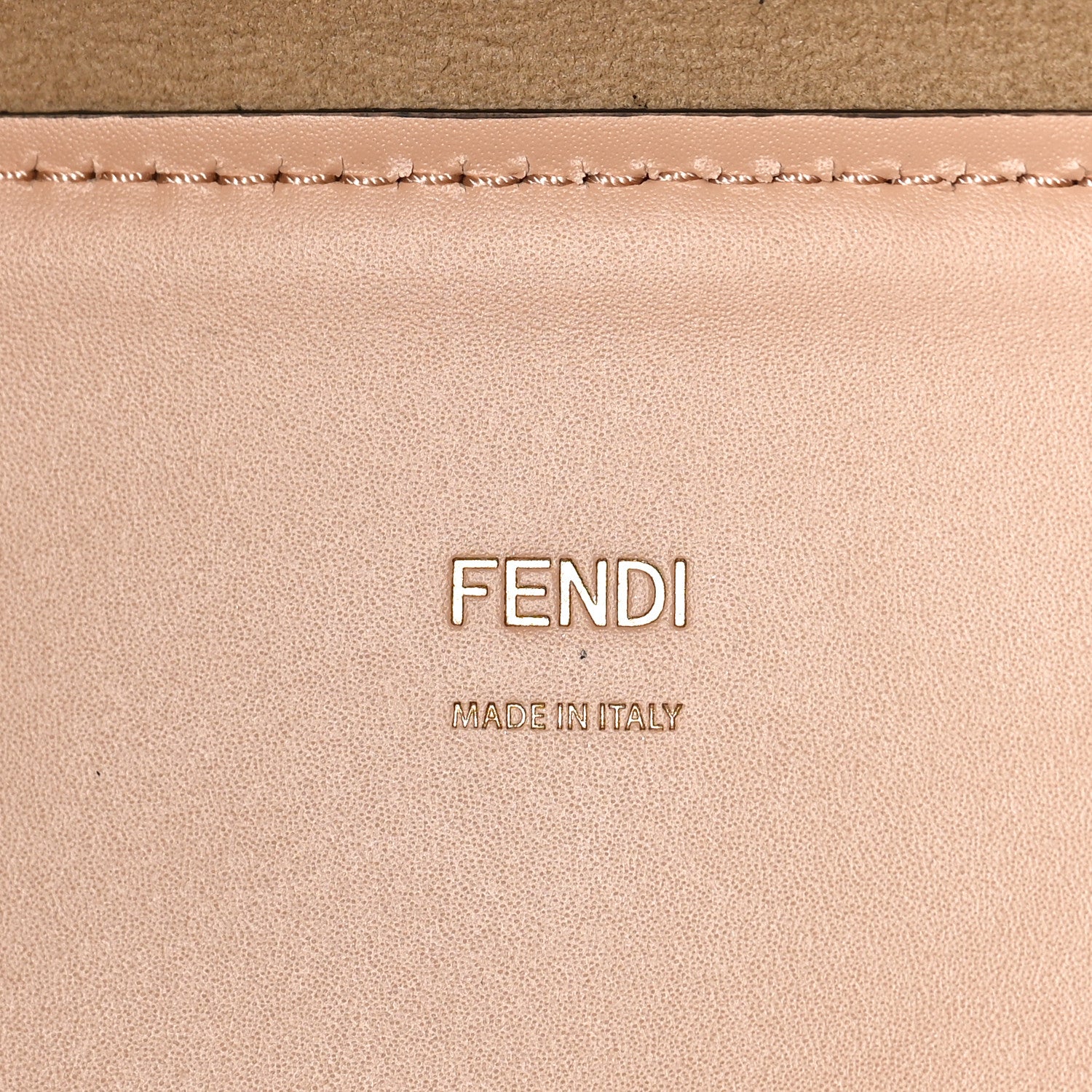 Fendi Vitello King Plexiglass Logo Embossed Medium Fendi Sunshine Shopper Tote Light Rose 6 of 9