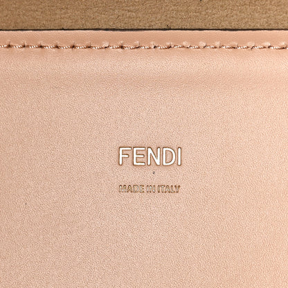 Fendi Vitello King Plexiglass Logo Embossed Medium Fendi Sunshine Shopper Tote Light Rose 6 of 9
