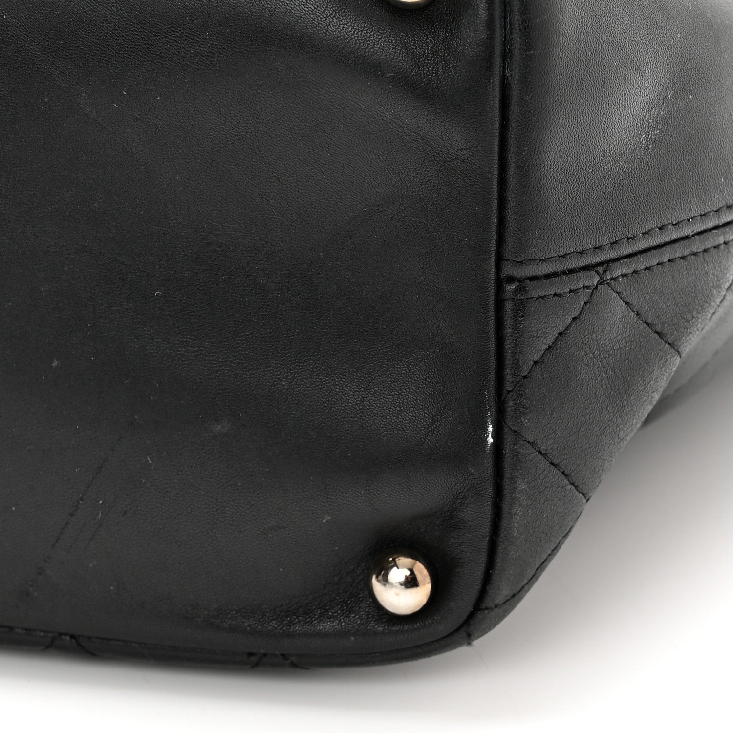 Chanel Calfskin Quilted Medium Cambon Tote Black White 14 of 15