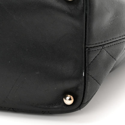 Chanel Calfskin Quilted Medium Cambon Tote Black White 14 of 15