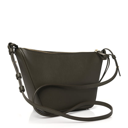 Loewe Calfskin Mini Hammock Hobo Dark Khaki Green 3 of 10