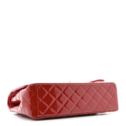 Chanel Patent Quilted Maxi Double Flap Red 4 of 13