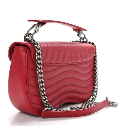 Louis Vuitton Calfskin New Wave Chain MM Ecarlate 3 of 9