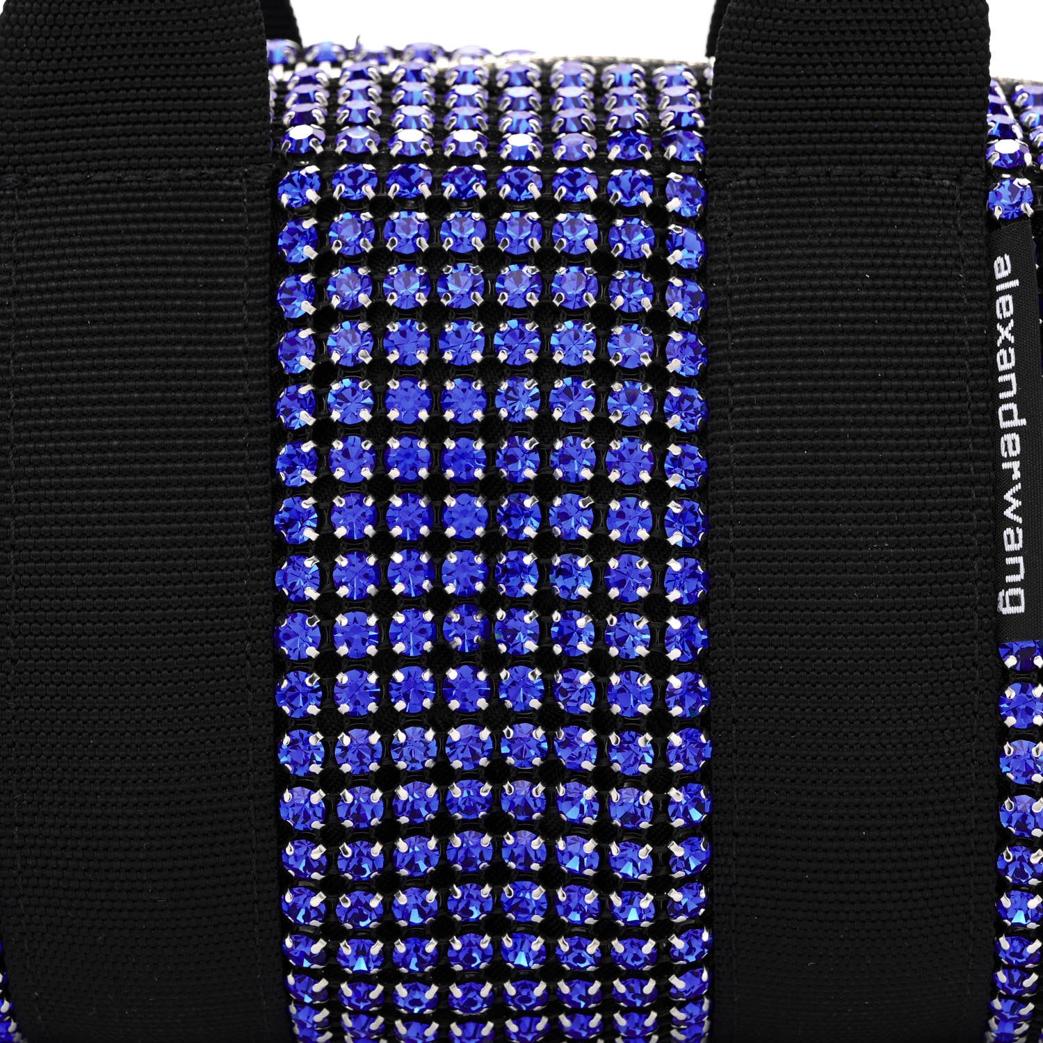 Alexander Wang Mesh Crystal Rhinestone Mini Cruiser Duffle Cobalt 7 of 11