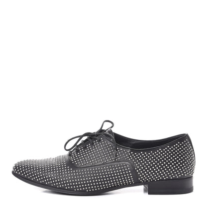 Saint Laurent Calfskin Metal Eyelet LuLu Richelieu Metal Eyelet Lace Up Oxfords 38.5 Black 1 of 14