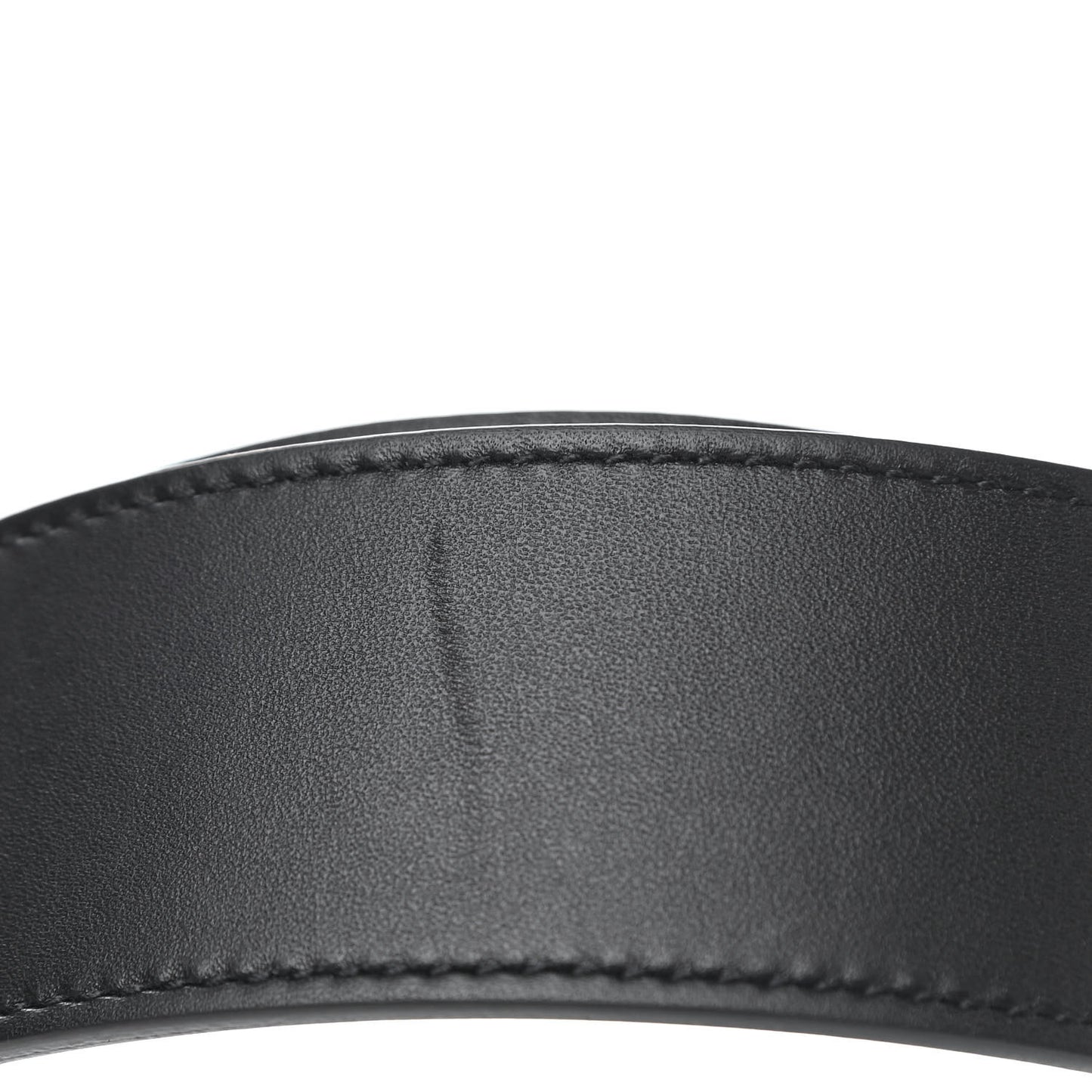 Moon Calfskin Nickel Double G 40mm Belt 100 40 Black