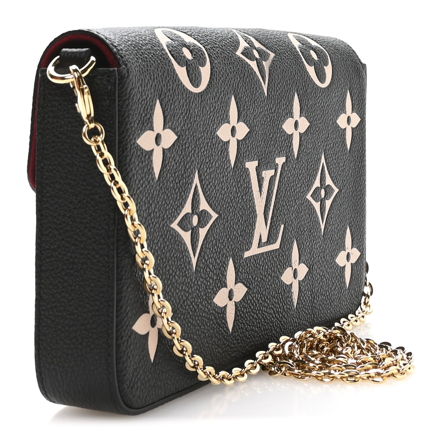 Empreinte Monogram Giant Felicie Pochette Black Beige