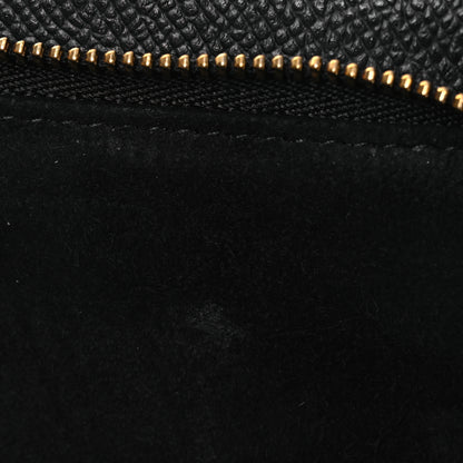 Christian Dior Grained Calfskin Caro Double Pouch Black 11 of 12