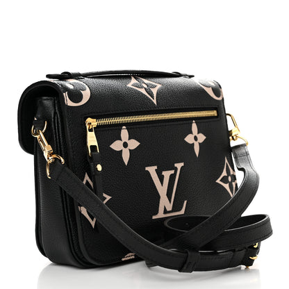 Louis Vuitton Empreinte Monogram Giant Pochette Metis Black Beige 3 of 10