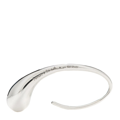Tiffany Sterling Silver Elsa Peretti Teardrop Hoop Earrings 4 of 4