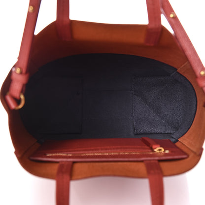 Celine Grained Calfskin Small Vertical Bi-Cabas Claycourt Dark Navy 5 of 9