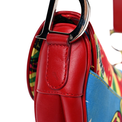 Christian Dior Canvas Bob Marley Saddle Bag Multicolor 10 of 13