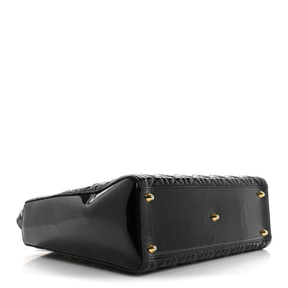 Christian Dior Patent Cannage Large Lady Dior Black 4 of 15